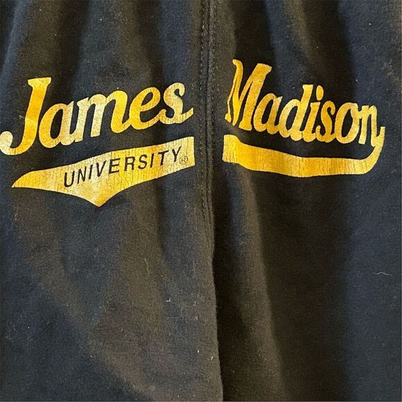 Jansport James Madison University Black Cutoff Sweatpants Womens L - Picture 3 of 7